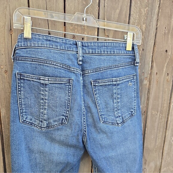Rag & Bone High Rise Ankle Skinny Jeans Levee Wash Size 25 - Picture 7 of 7